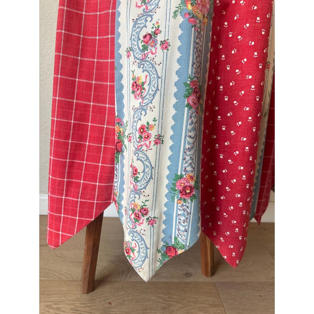 OOAK Handmade Prairie Patchwork Maxi Skirt Folk Art Cottagecore Heirloom - Picture 8 of 12